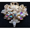 ROADSTER CAR Seed Pearls Crystal Brooch Pin FIGURAL AUTO