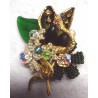 SNAKE in the GARDEN Brooch