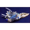 Bluebird in Clouds brooch